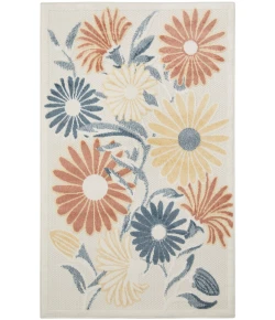 Nourison Home Aloha ALH33 Ivory Rose 2 ft. 8 in. X 4 ft. Area Rug
