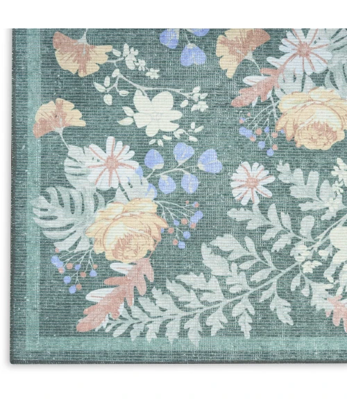 Nourison Home Botanical Washables Green BOT02 4ft. x 6ft. Rect. Rug