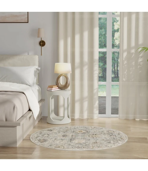 Nourison Oushak Home Mint OUS01 4 ft. X Round Rug