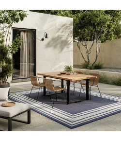 Nourison Home Horizon Indoor/Outdoor HOZ03 Navy 10 ft. X 14 ft. Area Rug