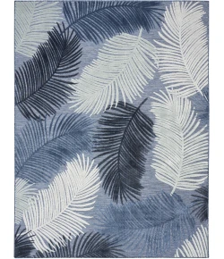 Nourison Home Suncoast Blue SNC03 7ft.10in. x 9ft.10in. Rect. Rug