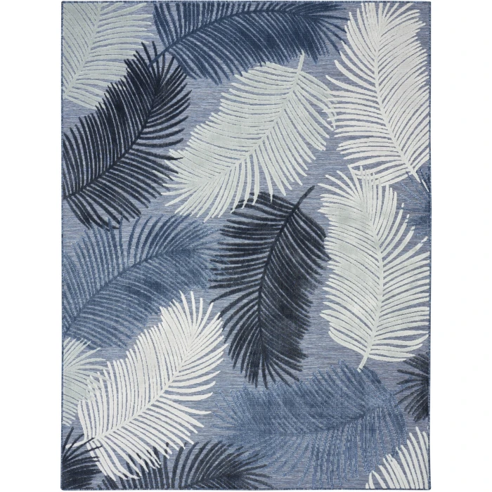 Nourison Home Suncoast Blue SNC03 7ft.10in. x 9ft.10in. Rect. Rug