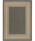 Nourison Horizon Indoor/Outdoor Charcoal HOZ03 4 ft. X 6 ft. Rect. Rug