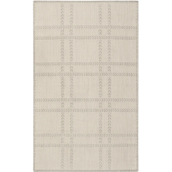 Nourison Home Horizon Indoor/Outdoor Grey HOZ04 3ft. x 5ft. Rect. Rug
