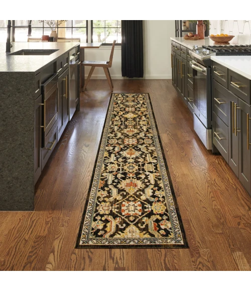 Nourison Home Antique Bloom Brown ANB02 2ft.4in. x 12ft. Rect. Rug
