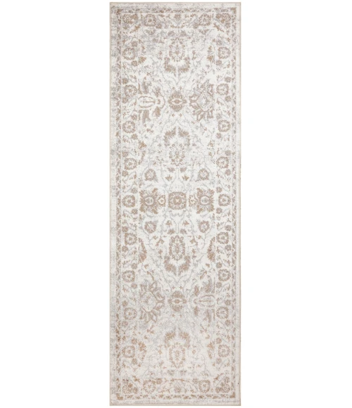 Nourison Astra Machine Washable Grey ASW20 2 ft. 2 in. x 8 ft. Rect. Rug