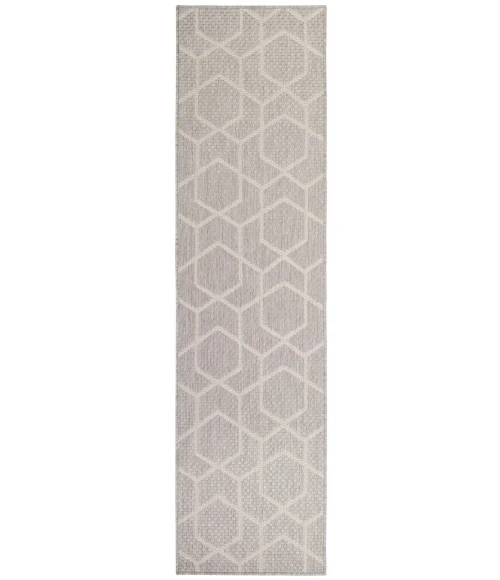 Nourison Horizon Indoor/Outdoor Grey HOZ01 2 ft. X 6 ft. Rect. Rug