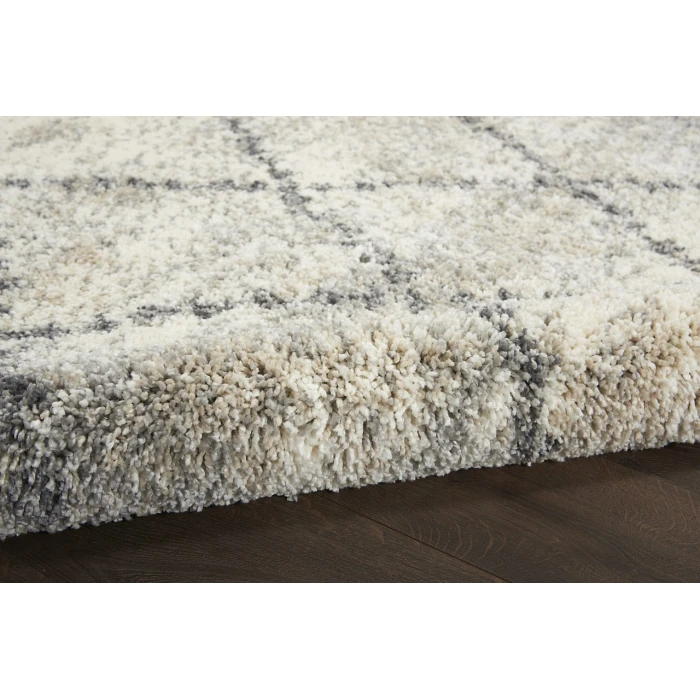 Nourison Home Oslo Shag Grey OSL01 6ft.7in. x 9ft.6in. Rect. Rug