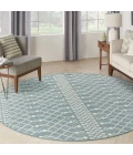 Nourison Positano Aqua POS02 10ft. Round Rug