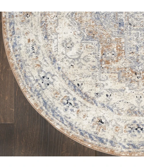 Nourison Nourison Essentials Persian Beige Blue NRE07 6 ft. X Round Rug