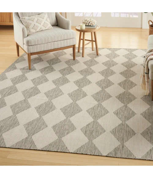 Nourison Positano Light Grey POS04 5 ft. X 7 ft. Rect. Rug