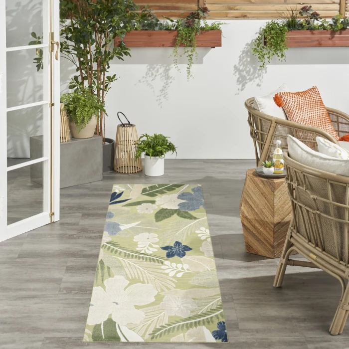 Nourison Home Suncoast Green SNC01 2ft. x 6ft. Rect. Rug