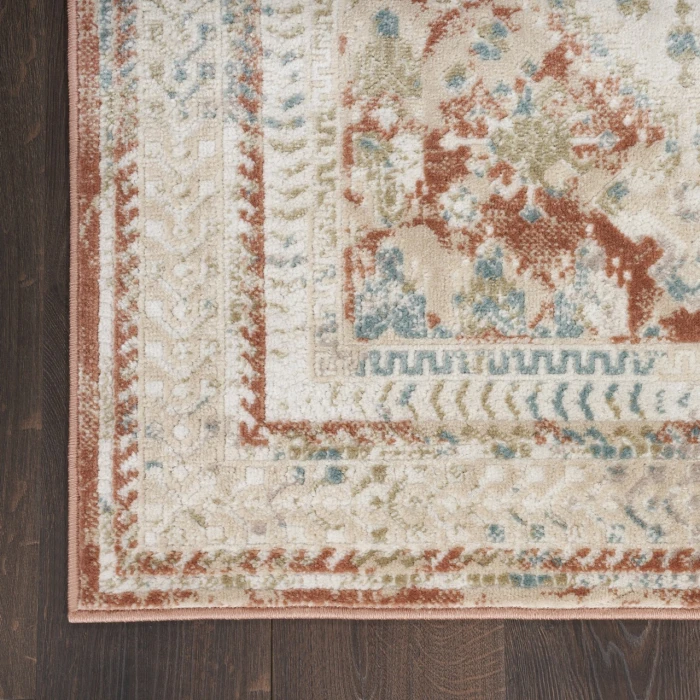 Nourison Thalia Rust Multicolor THL04 2ft.2in. x 10ft. Rect. Rug