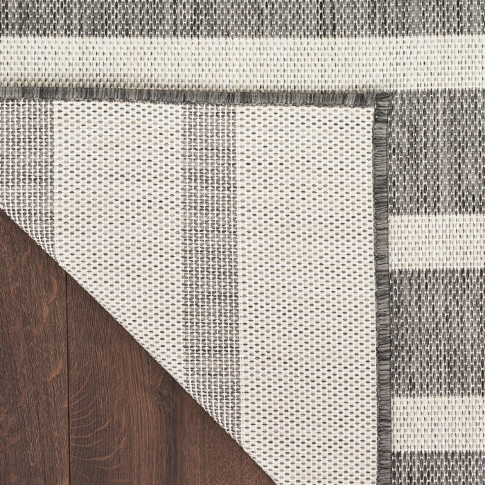 Nourison Positano Charcoal Ivory POS03 8 ft. X 10 ft. Rect. Rug