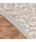 Nourison Jubilant Ivory Beige JUB09 5 ft. 3 in. X Round Rug