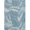 Nourison Home Aloha ALH18 Blue 5 ft. 3 in. X 7 ft. 5 in. Area Rug