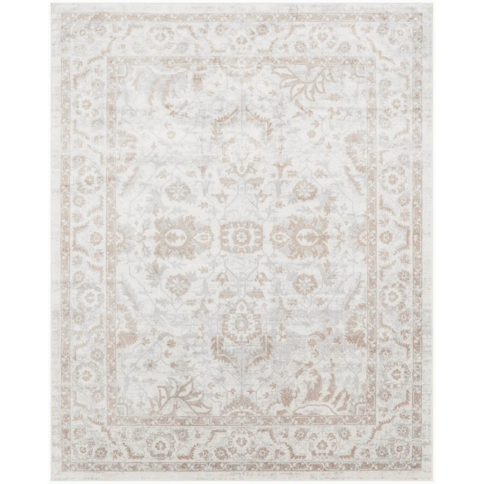 Nourison Astra Machine Washable Grey ASW20 9 ft. x 12 ft. Rect. Rug
