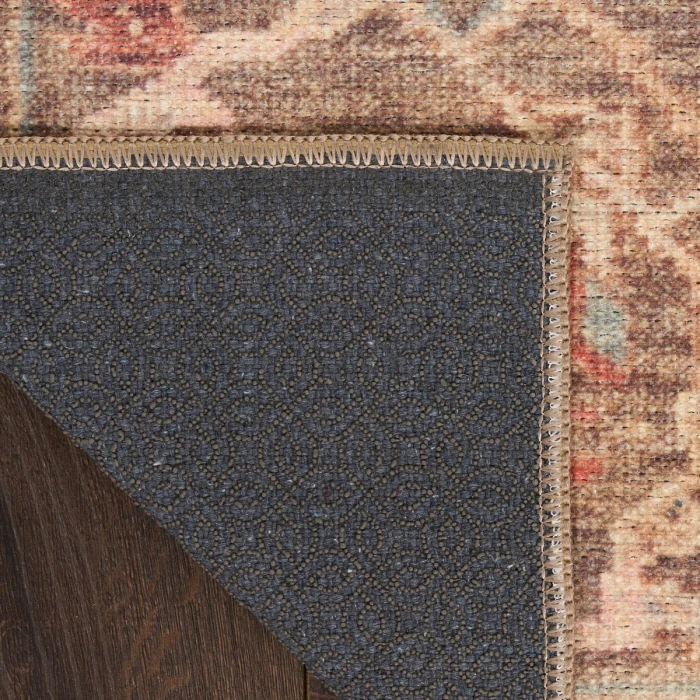 Nourison Vintage Washables Taupe Multicolor VWS09 4 ft. X 6 ft. Rect. Rug