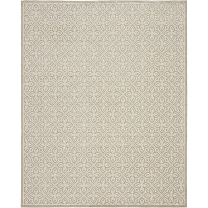 Nourison Home Washable Charm Grey WCH03 8ft. x 10ft. Rect. Rug