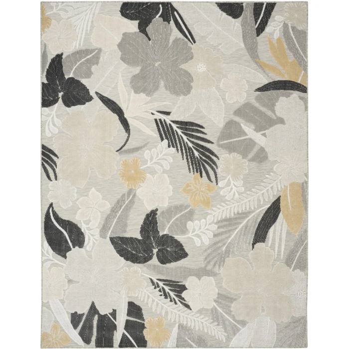 Nourison Suncoast Grey SNC01 9ft. x 12ft. Rect. Rug