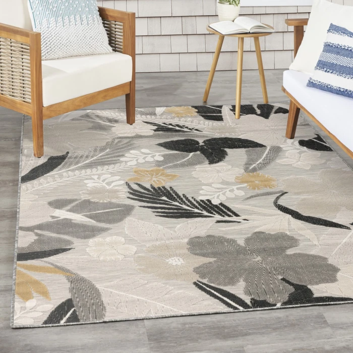 Nourison Home Suncoast Grey SNC01 4ft. x 6ft. Rect. Rug