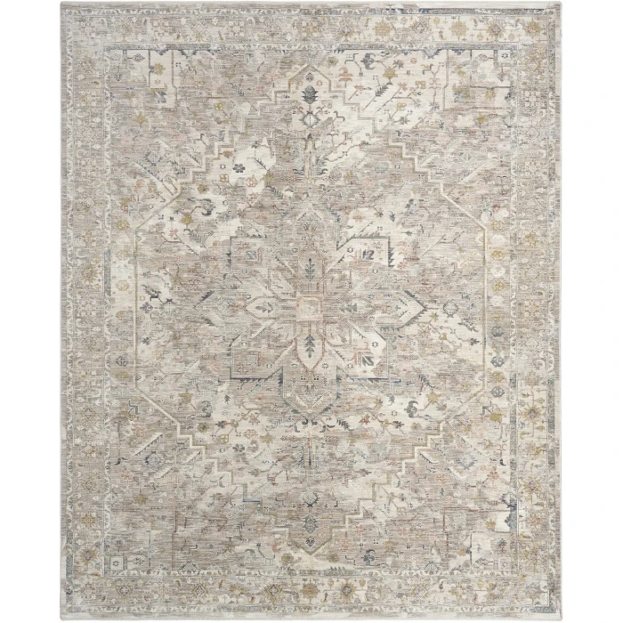 Nourison Home Antique Fusion Grey ANF02 5ft.3in. x 7ft.10in. Rect. Rug