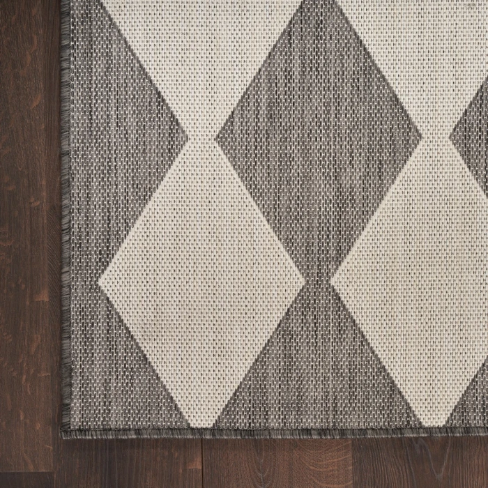 Nourison Positano Charcoal POS04 6 ft. X 9 ft. Rect. Rug