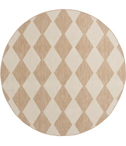 Nourison Positano Jute POS04 5ft. Round Rug