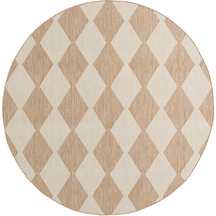 Nourison Positano Jute POS04 5ft. Round Rug