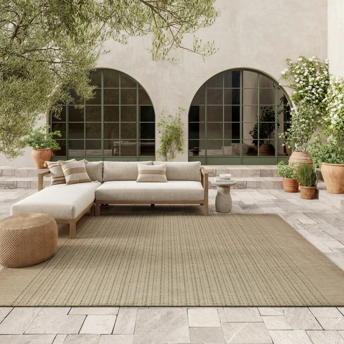 Nourison Tulum Taupe TLM01 8 ft. X 10 ft. Rect. Rug