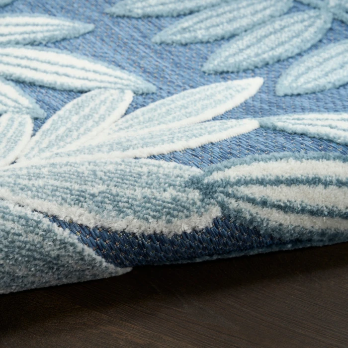 Nourison Aloha Blue ALH18 3 ft. 6 in. X 5 ft. 6 in. Rect. Rug