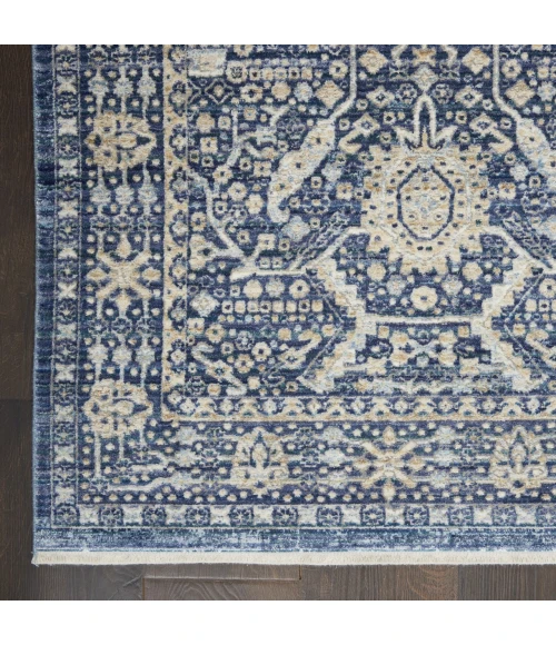 Nourison Home Lustrous Weave Blue LUW03 5ft.3in. x 7ft.9in. Rect. Rug