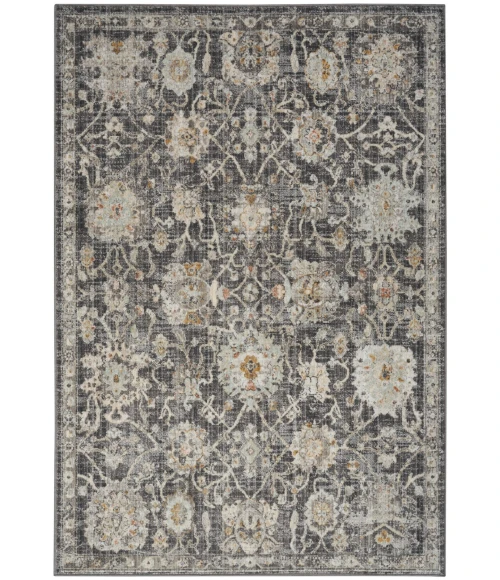 Nourison Oushak Home Charcoal OUS01 6 ft. X 9 ft. Rect. Rug