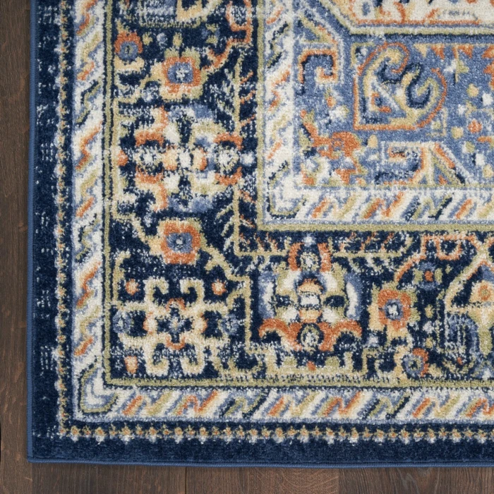 Nourison Nourison Essentials Persian Navy NRE07 2 ft. 2 in. X 14 Rect. Rug