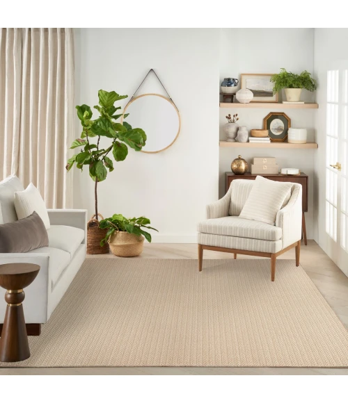 Nourison Tulum Cream TLM02 9 ft. X 12 ft. Rect. Rug
