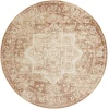 Nourison Home Astra Machine Washable Brown ASW12 7ft.10in. x Round Round Rug