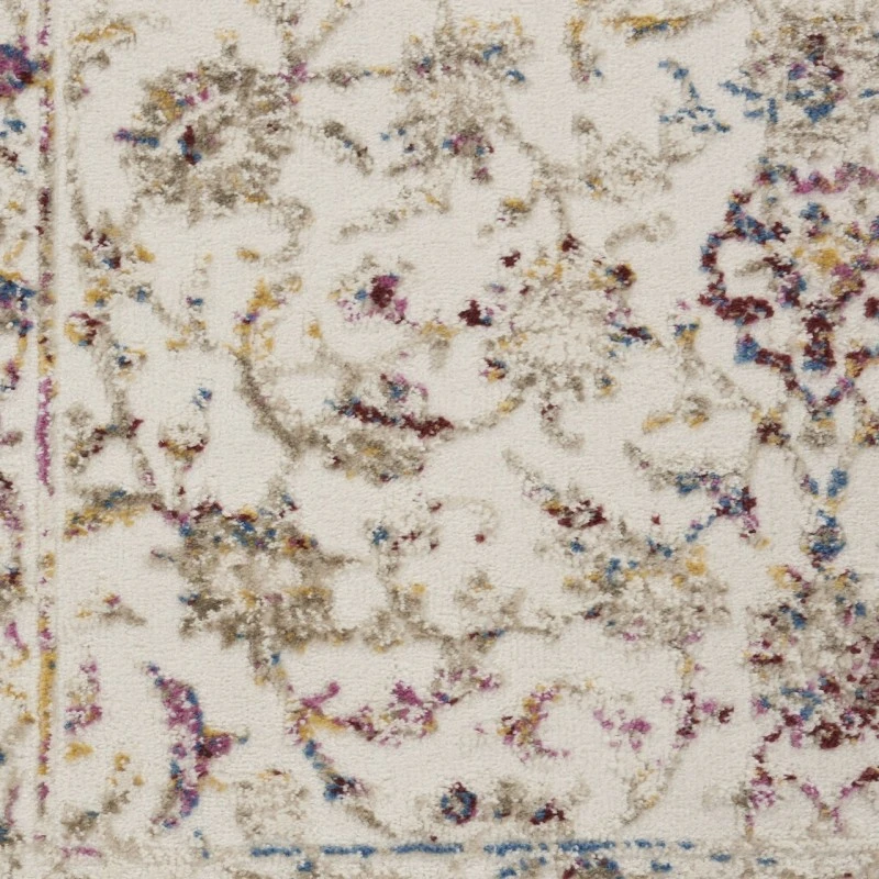Nourison Melody Ivory Multicolor MEL02 2ft.2in. x 7ft.6in. Rect. Rug
