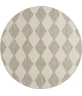 Nourison Positano Light Grey POS04 4ft. Round Rug