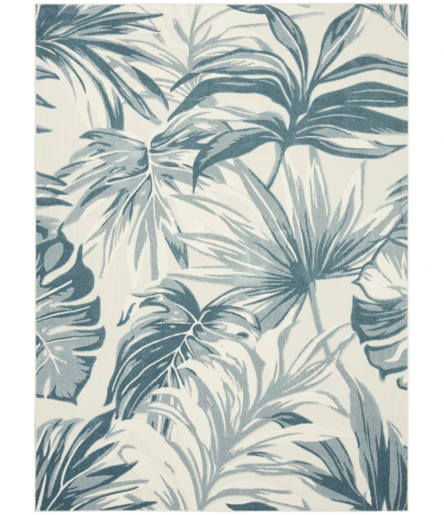 Nourison Aloha Ivory Blue ALH43 9 ft. X 12 ft. Rect. Rug