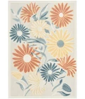 Nourison Aloha Ivory Rose ALH33 3 ft. 6 in. X 5 ft. 6 in. Rect. Rug