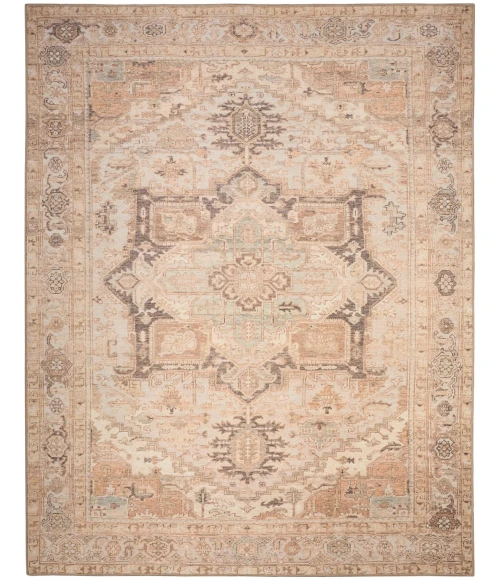 Nourison Vintage Washables Coral Mint VWS11 9 ft. X 12 ft. Rect. Rug