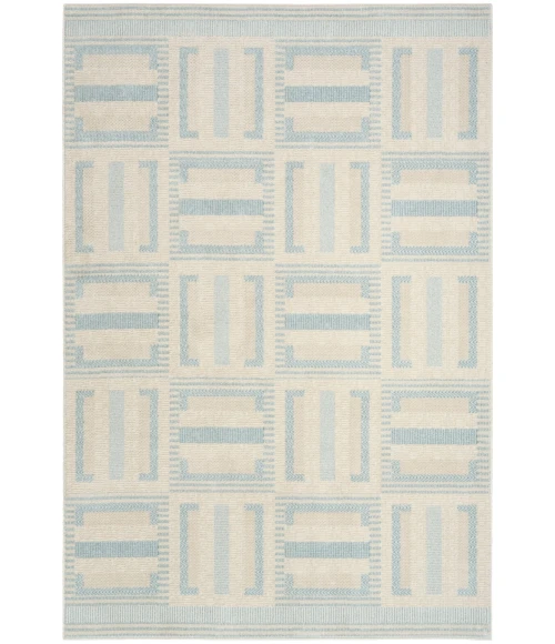Nourison Nordic Ivory Blue NRC11 4 ft. X 6 ft. Rect. Rug