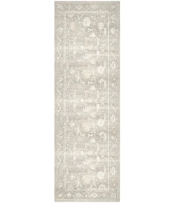 Nourison Home Vintage Washables VWS09 Grey 2 ft. X 6 ft. Area Rug