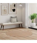 Nourison Positano Jute Ivory POS03 6ft. Round Rug