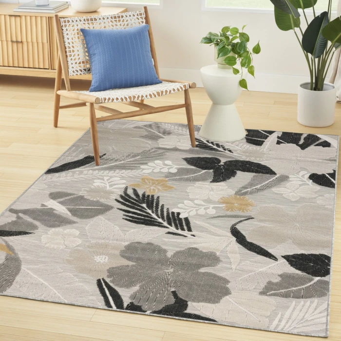 Nourison Home Suncoast Grey SNC01 4ft. x 6ft. Rect. Rug