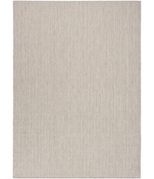 Nourison Horizon Indoor/Outdoor Grey HOZ02 4 ft. X 6 ft. Rect. Rug