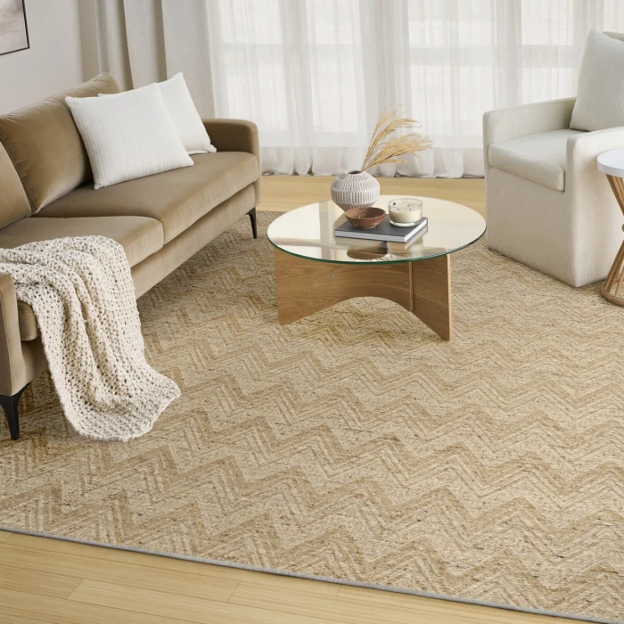 DKNY Pure Purl Beige PUU01 5ft.3in. x 7ft.3in. Rect. Rug