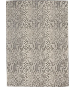 Nourison Solace Ivory/Grey SLA06 5ft. 3in. x 7ft. 3in. Rect. Rug