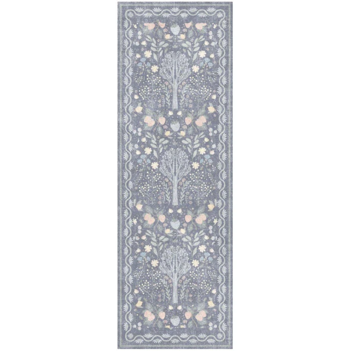 Nourison Home Botanical Washables Blue BOT04 2ft. x 6ft. Rect. Rug