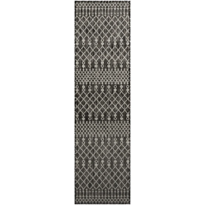 Nourison Positano Black POS02 2ft.2in. x 8ft. Rect. Rug